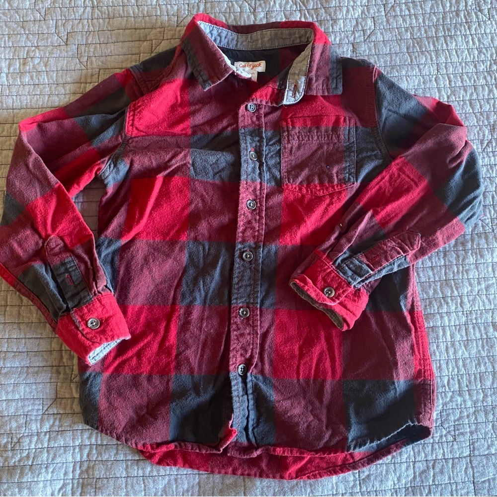 Buffalo plaid button down